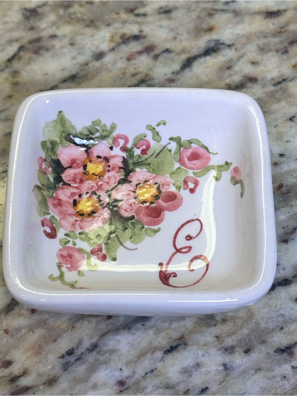🇮🇹 Hand-Painted Italian Ceramic Trinket Dish from Siena 🇮🇹